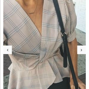 Brandnew with tag Vici peplum top